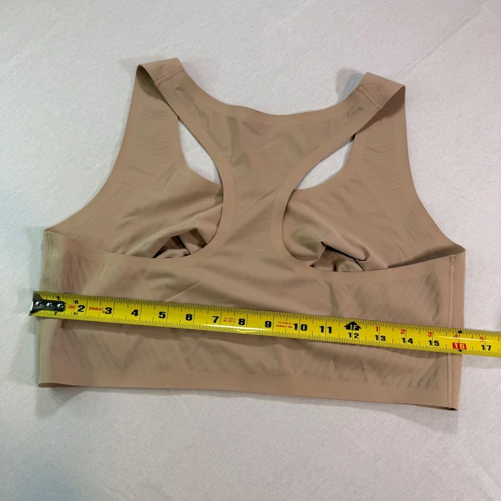 Auden Racerback Bralette Bra Women XXL Tan Bonded Unlined Luxury